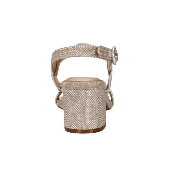 NWT Easy Spirit Daana Block Heel Sandals SEDAANA2 Silver Brown / Natural 7M - Picture 5 of 12